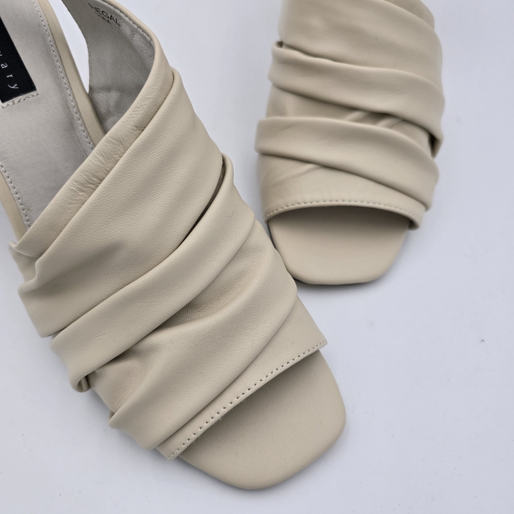 NWT Sanctuary Regal Heeled Leather Sandals, Bone, 10M - Picture 6 of 16